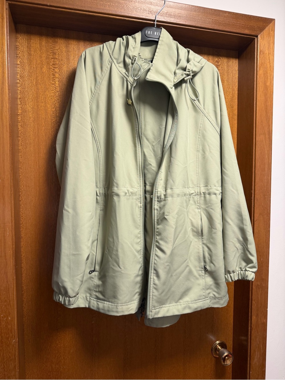 Kirkland Signature Light Sage Hooded Raincoat